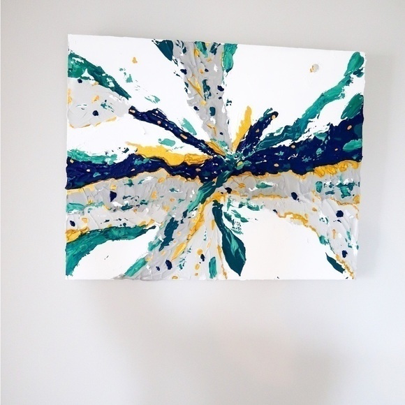 Painting Original Small Acrylic Colorful Modern Abstract Art on Canvas - Picture 5 of 10